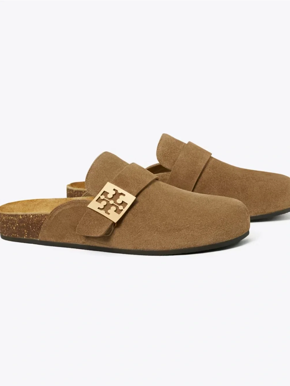 TORY BURCH Mellow Mule Suede Clogs Slip Ons